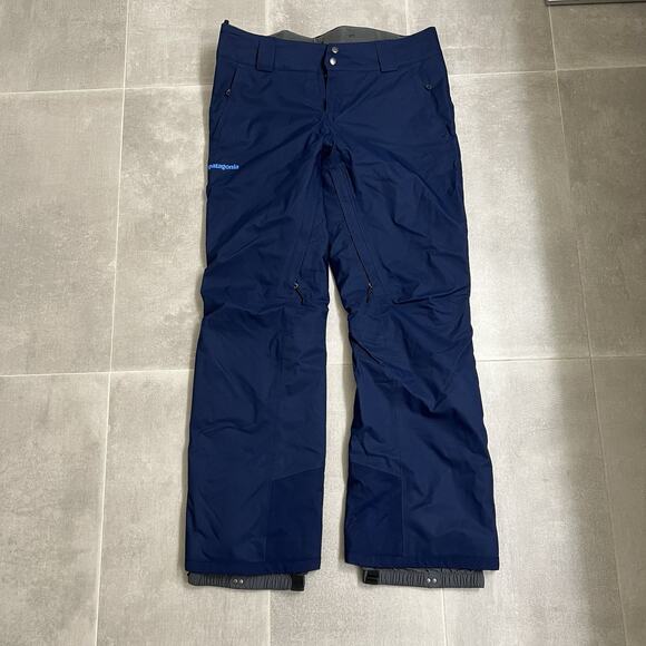 Patagonia Pants Women’s Large Blue Snowbelle Ski H2NO Insulated Snowboarding - Picture 1 of 4